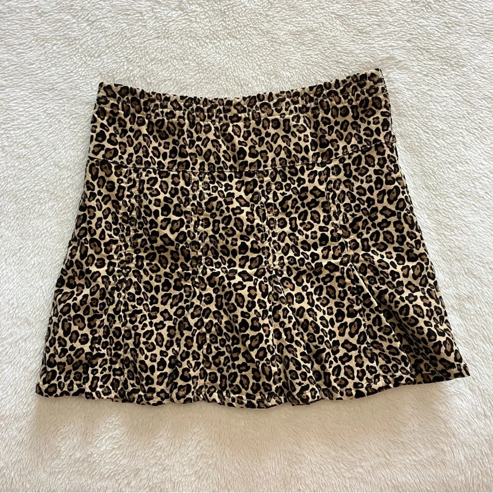 NWT Gymboree Girls Glamour Kitty Holiday 07 Skirt Skort Velvet Leopard Print 10